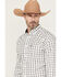 Image #2 - Ariat Men's Remi Wrinkle Free Plaid Print Long Sleeve Button-Down Western Shirt, White, hi-res