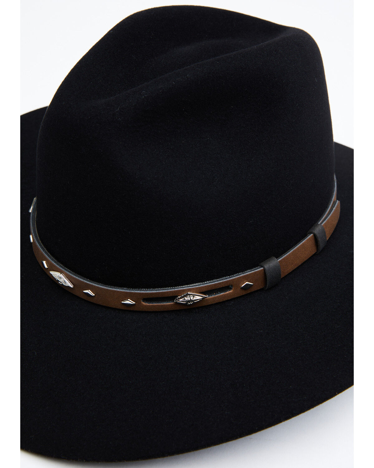 Image #2 - Rodeo King Tracker 5X Felt Western Fashion Hat, Black, hi-res