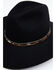 Image #2 - Rodeo King Tracker 5X Felt Western Fashion Hat, Black, hi-res