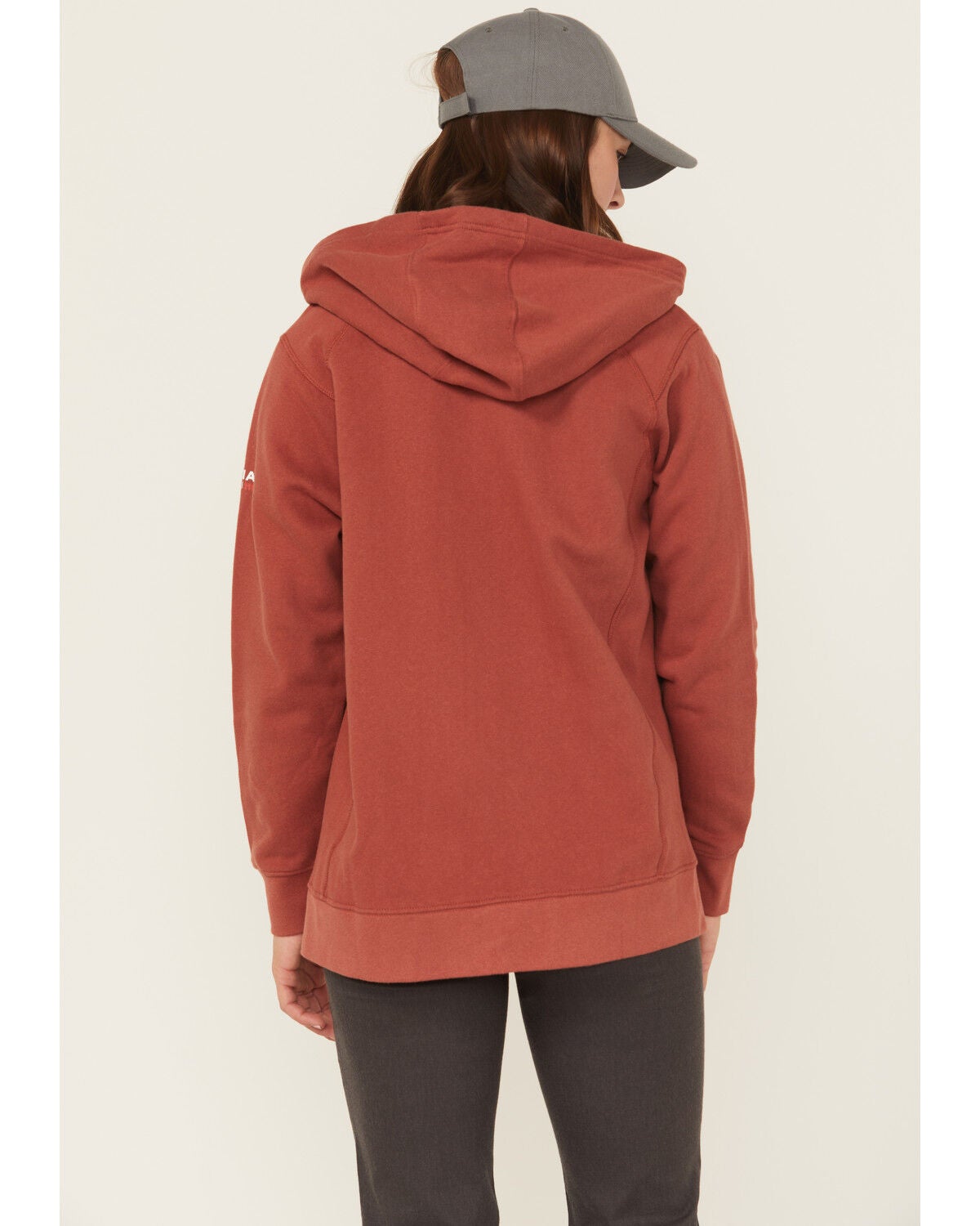 Image #4 - Ariat Women's FR Rev Full Zip Hooded Sweatshirt, Red, hi-res