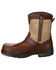 Image #3 - Georgia Boot Men's Athens Waterproof Side-Zip Work Boots - Moc Toe, Brown, hi-res