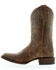 Image #3 - Botas Caborca For Liberty Black Women's Butterfly Embroidered Western Boots - Square Toe, Tan, hi-res