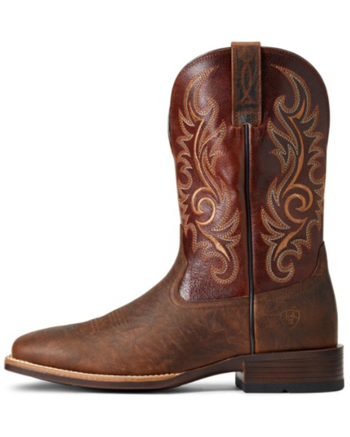 Image #2 - Ariat Men's Bar Top Barrel Lasco Ultra Performance Western Boot - Broad Square Toe, Brown, hi-res