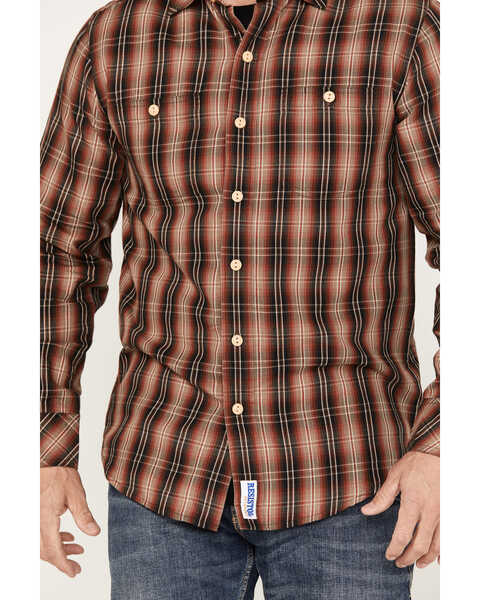 Image #3 - Resistol Men's Hayden Plaid Print Long Sleeve Button Down Western Shirt, Multi, hi-res