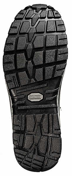 Image #2 - Avenger Men's Waterproof Lace-Up Work Boots - Steel Toe, Black, hi-res