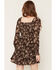 Image #4 - Idyllwind Women's Aldrich Conversation Print Long Sleeve Mini Dress, Dark Brown, hi-res