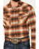 Image #3 - Pendleton Men's Wyatt Plaid Print Long Sleeve Pearl Snap Western Shirt, Coffee, hi-res