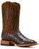Image #1 - Ariat Men's Drifter Exotic Ostrich Western Boots - Broad Square Toe, Brown, hi-res