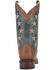 Image #5 - Laredo Women's Early Star Western Performance Boots - Broad Square Toe, Tan, hi-res