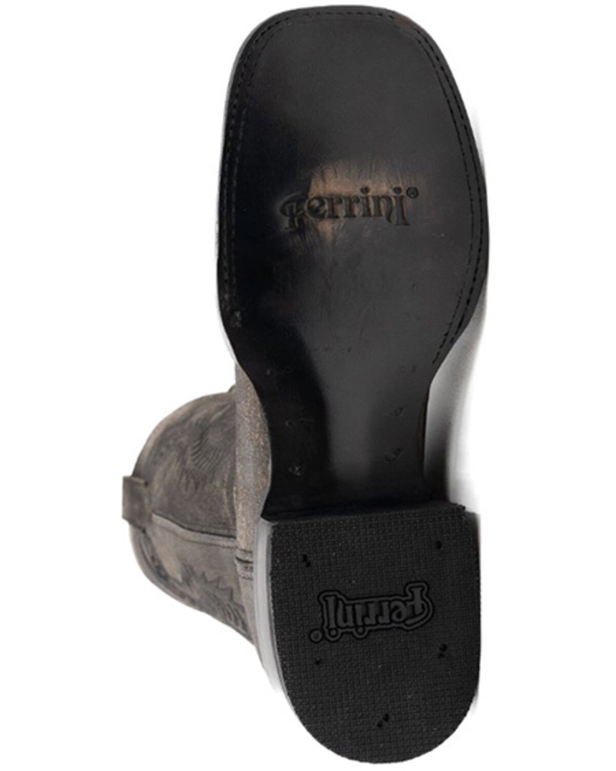 Image #7 - Ferrini Men's Ashton Tall Western Boots - Broad Square Toe, Brown, hi-res