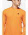 Image #4 - Wrangler Riggs Men's Crew Performance Long Sleeve Work T-Shirt - Big & Tall, Bright Orange, hi-res