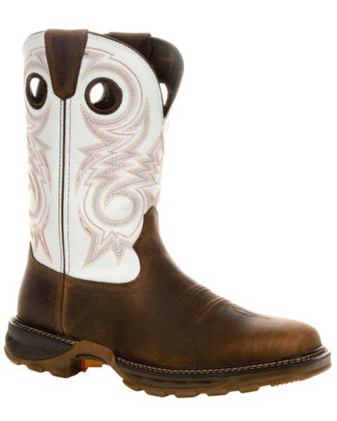 Image #1 - Durango Men's Maverick XP Waterproof Western Work Boots - Soft Toe, Chocolate, hi-res