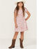Image #1 - Shyanne Girls' Ditsy Printed Mini Dress, Ivory, hi-res