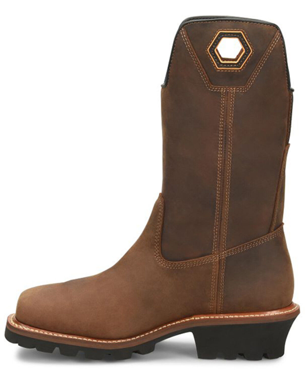 Image #3 - Carolina Men's 12" Coppice Wellington Waterproof Logger Work Boots - Composite Toe, Brown, hi-res