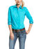 Ariat Women's Kirby Bluebird Stretch Button Down Long Sleeve Shirt , Turquoise, hi-res