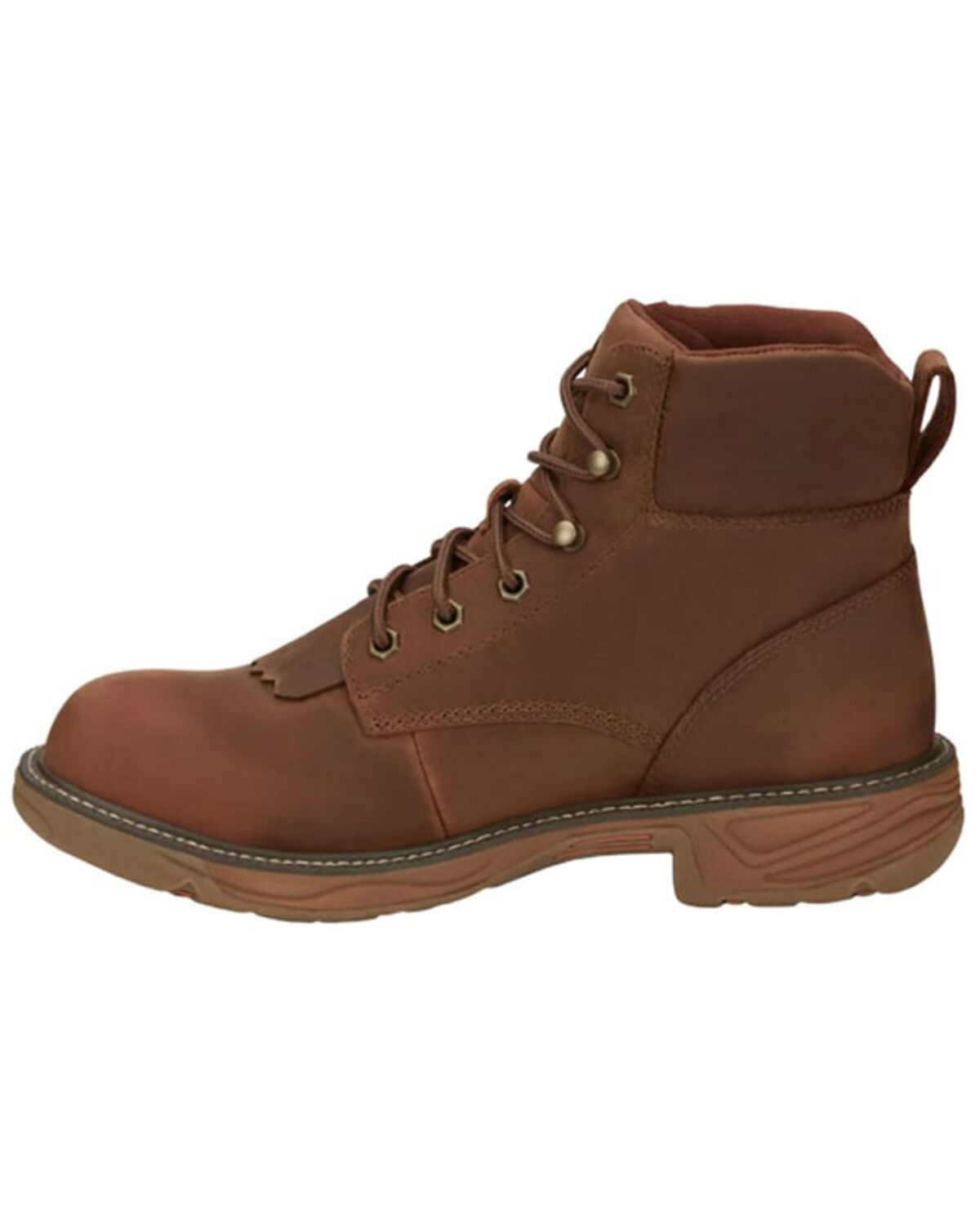 Image #3 - Justin Men's Rush Lacer Work Boots - Soft Toe, Brown, hi-res