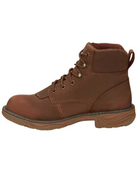 Justin Men's Rush Lacer Work Boots - Soft Toe, Brown, hi-res