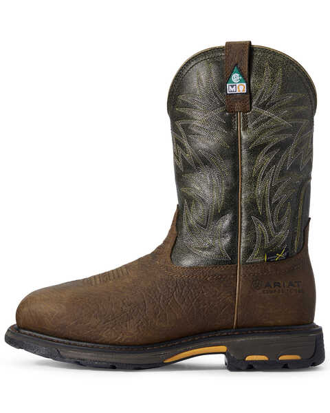 Image #4 - Ariat Men's WorkHog® Met Guard Work Boots - Composite Toe, Brown, hi-res
