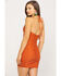 Free People Women's Hold On Mini Dress, Rust, hi-res