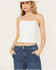 Image #1 - Boot Barn X Understated Leather Women's Louise Leather Bustier, White, hi-res