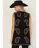 Image #4 - Fornia Women's Paisley Studded Longline Vest, Black, hi-res
