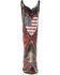 Image #3 - Corral Women's Stars And Stripes Embroidered Western Boots - Snip Toe, Black/red, hi-res