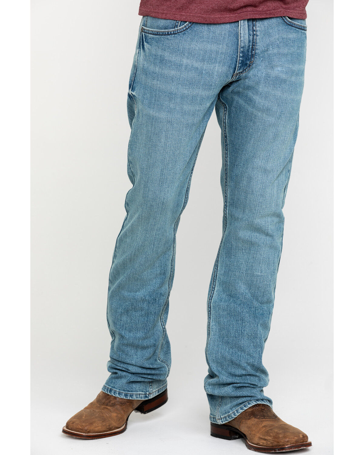 light wash bootcut jeans mens