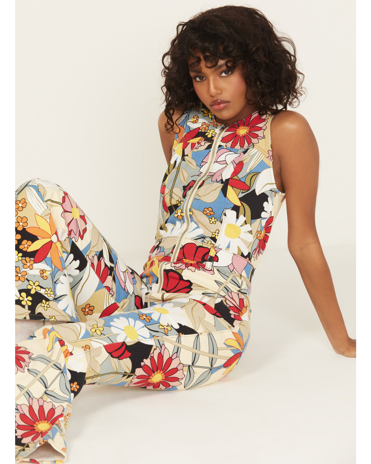 Image #1 - Wrangler X Lainey Wilson Women's Blooming Belle Floral Jumpsuit, , hi-res