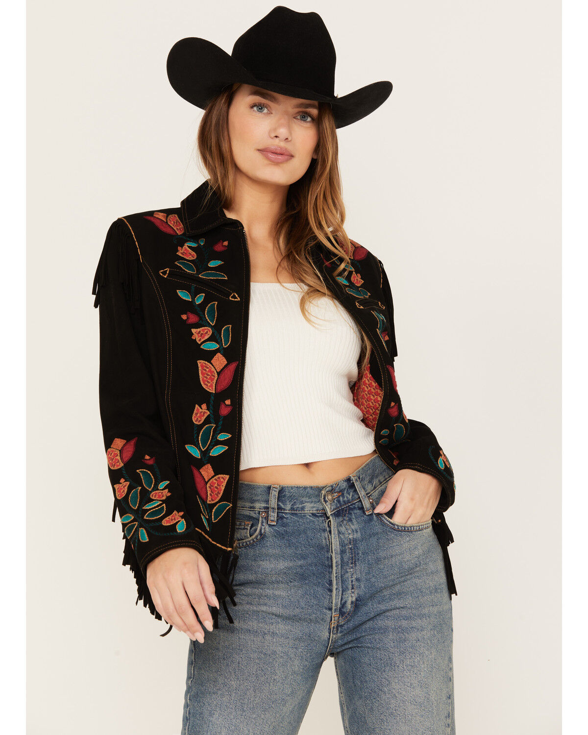 Image #1 - Double D Ranch Women's Carrizo Canyon Jacket, Black, hi-res