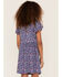 Image #4 - Shyanne Girls' Ditsy Floral Flowy Dress, Blue, hi-res