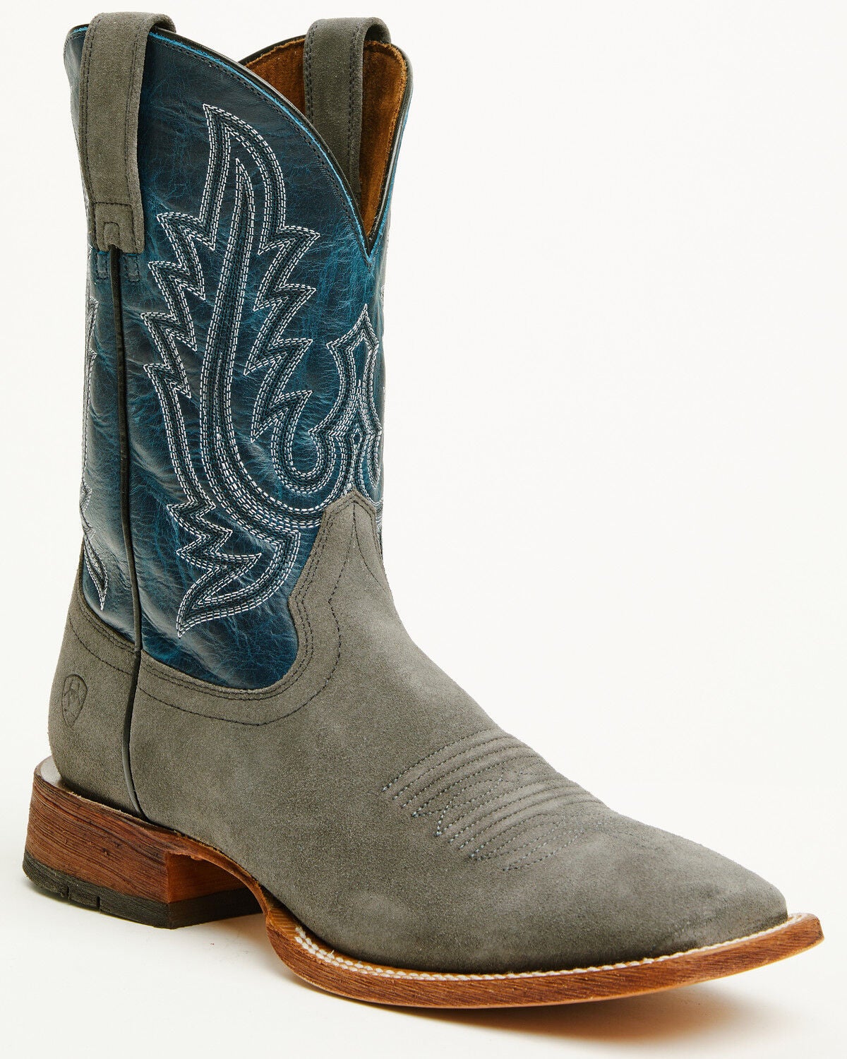 Image #1 - Ariat Men's County Roads Western Boots - Broad Square Toe, Grey, hi-res