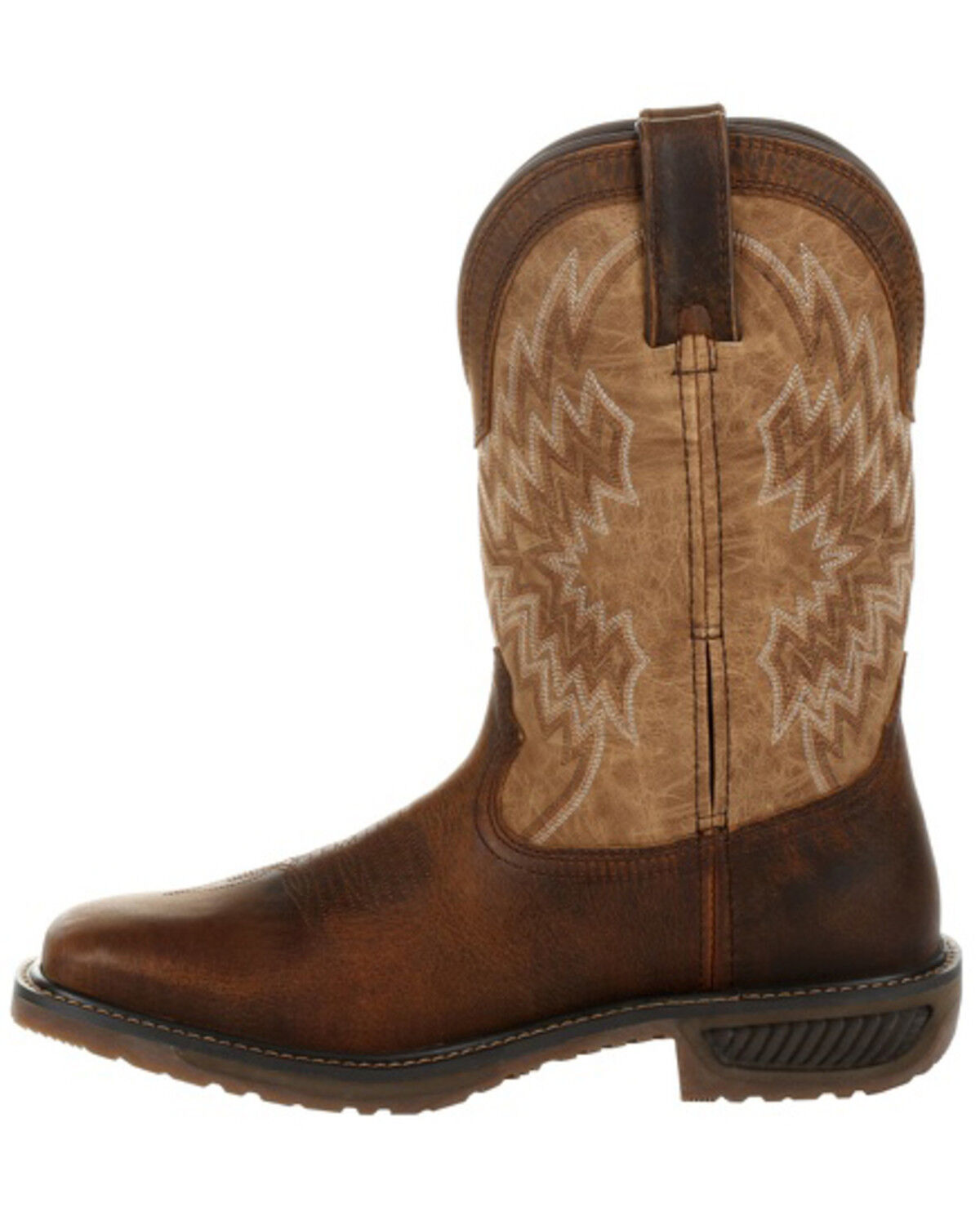 Image #3 - Durango Men's WorkHorse Western Work Boot - Steel Toe, , hi-res