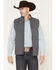 Image #1 - Cody James Men's Estacado Solid Concealed Carry Softshell Vest - Tall, Charcoal, hi-res
