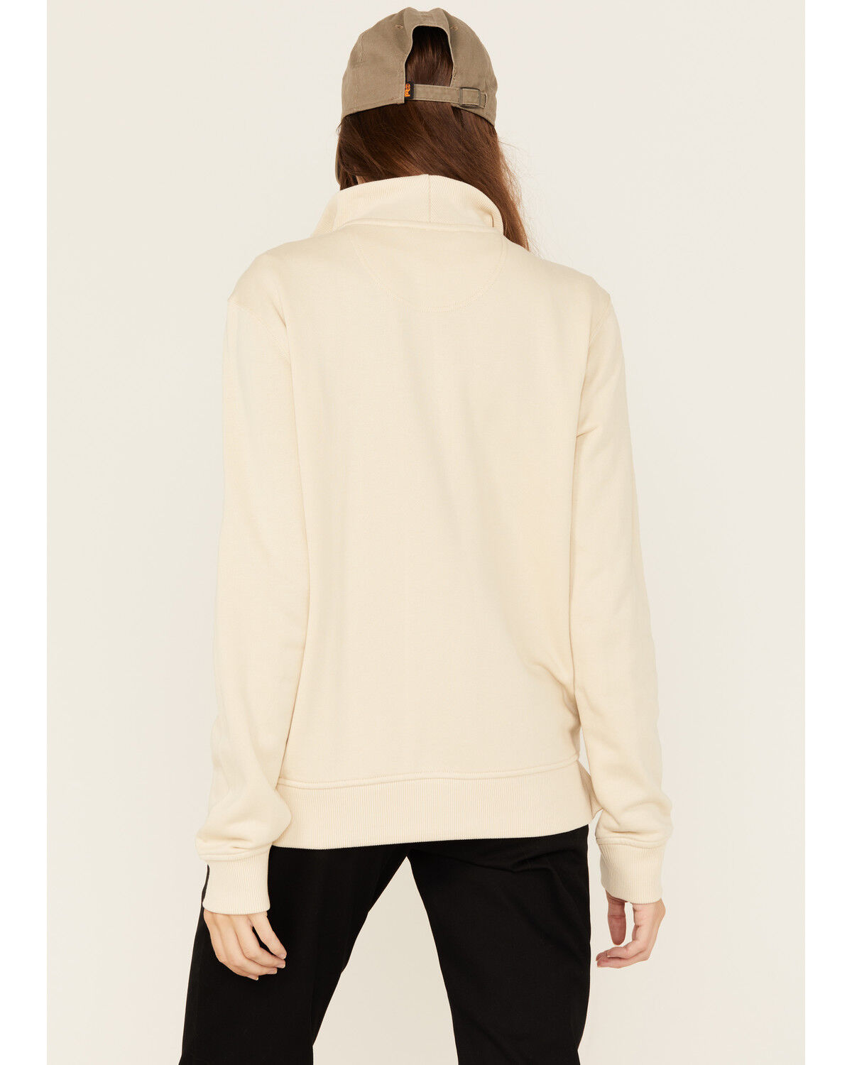 Image #4 - Carhartt Women's Tencel™ Fiber Series Relaxed Fit Half-Zip Pullover, Oatmeal, hi-res