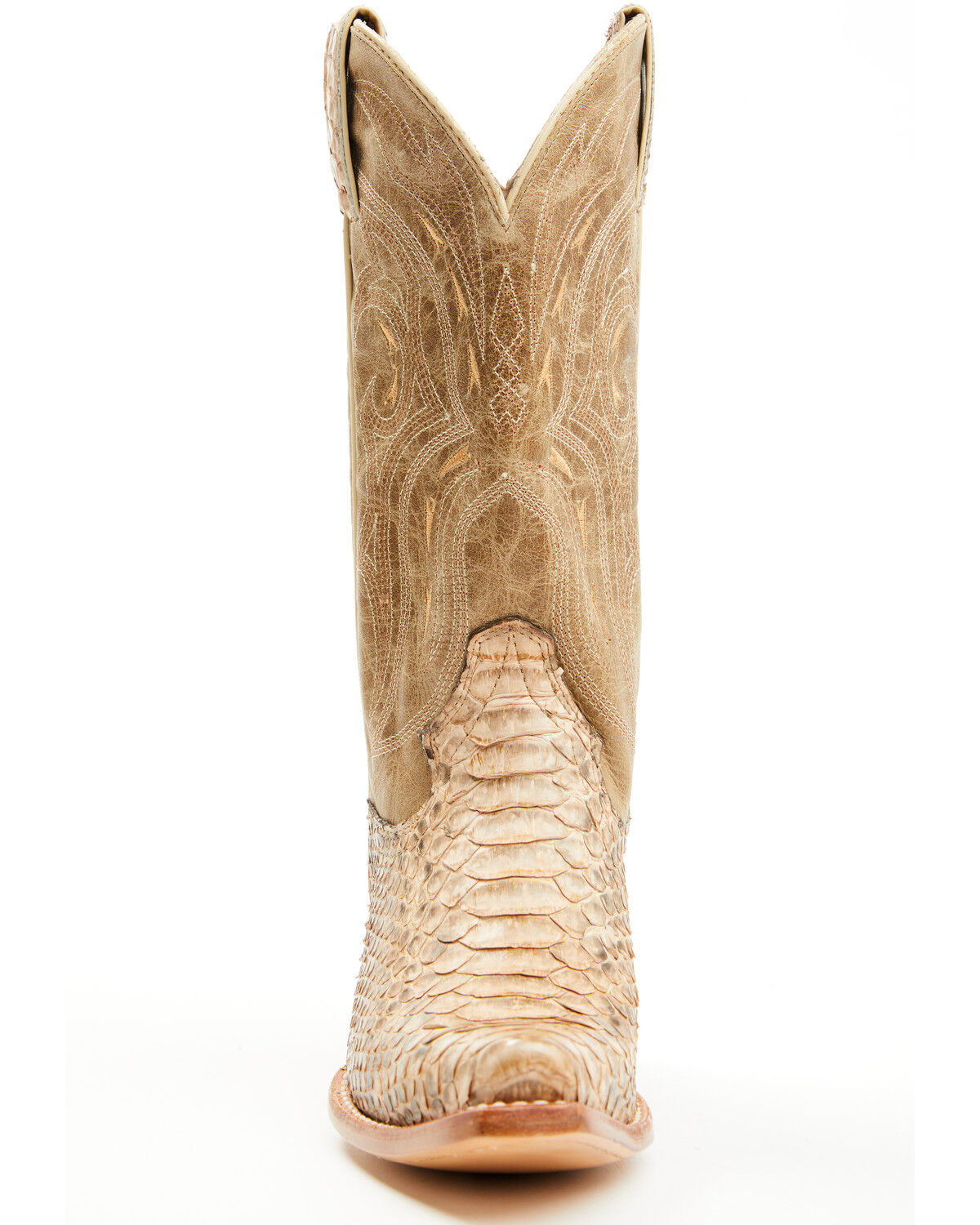Image #4 - Shyanne Women's Annie Exotic Python Western Boots - Snip Toe, Gold, hi-res