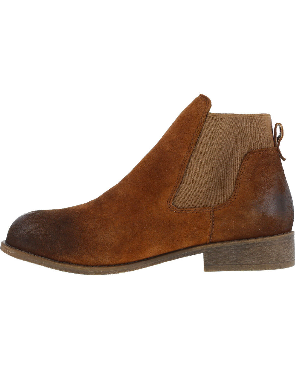 Image #4 - Rockport Women's Junction View Twin Gore Slip-On Booties - Steel Toe, Brown, hi-res