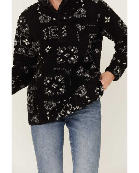 Wrangler Retro Women's Bandana Print Quarter-Zip Sherpa Pullover - Country  Outfitter
