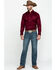 Image #12 - Ariat Men's Burgundy Solid Twill Long Sleeve Western Shirt, Burgundy, hi-res