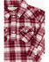 Image #2 - Shyanne Infant Girls' Holiday Plaid Print Long Sleeve Onesie, Burgundy, hi-res