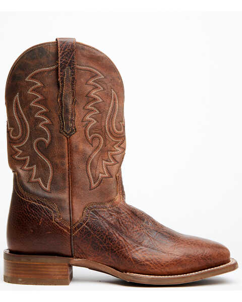 Image #2 - El Dorado Men's Rust Bison Western Boots - Broad Square Toe, Rust Copper, hi-res