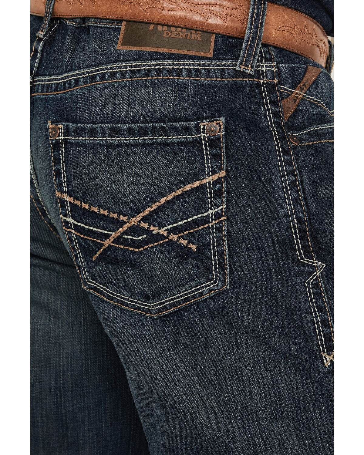Image #4 - Ariat Men's M5 Slim Deadrun Stackable Straight Leg Jean, Denim, hi-res