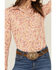 Image #3 - Shyanne Women's Paisley Print Long Sleeve Snap Stretch Western Shirt, Gold, hi-res