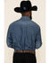 Image #5 - Ariat Men's Retro Stone Washed Denim Long Sleeve Western Shirt , Blue, hi-res
