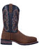 Laredo Men's Rockwell Western Work Boots - Steel Toe, Brown, hi-res