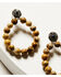 Image #2 - Shyanne Women's Monument Valley Beaded Hoop Earrings, Silver, hi-res
