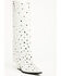 Image #1 - Azalea Wang Women's Madlock Tall Western Boots - Snip Toe, White, hi-res