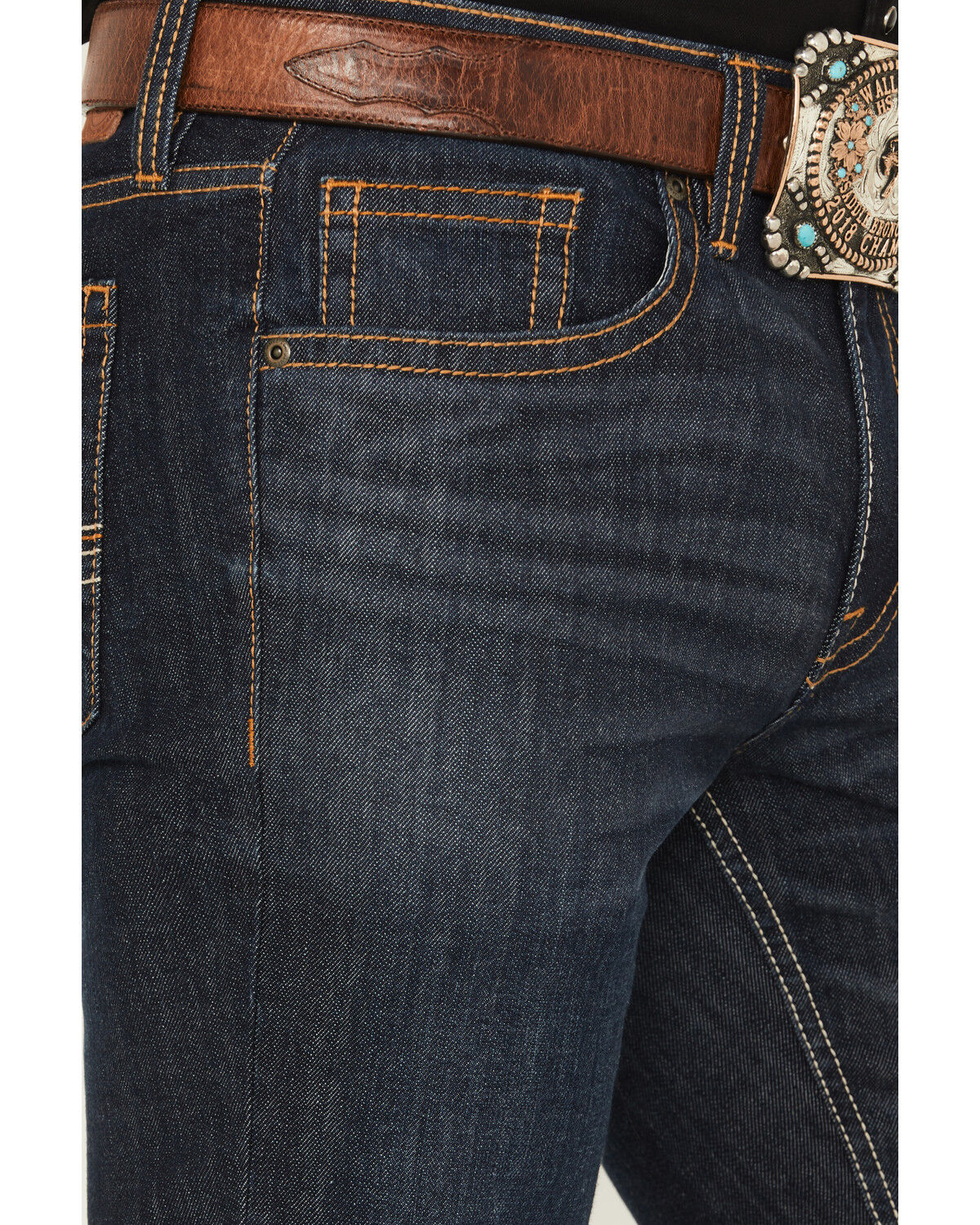 Image #2 - Cody James Men's Duke Relaxed Bootcut Stretch Denim Jeans, Dark Wash, hi-res