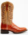 Image #2 - Dan Post Women's Peanut Exotic Eel Western Boot - Broad Square Toe, Brown, hi-res