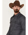 Image #2 - Gibson Trading Co Men's Southside Satin Stripe Snap Western Shirt , Grey, hi-res