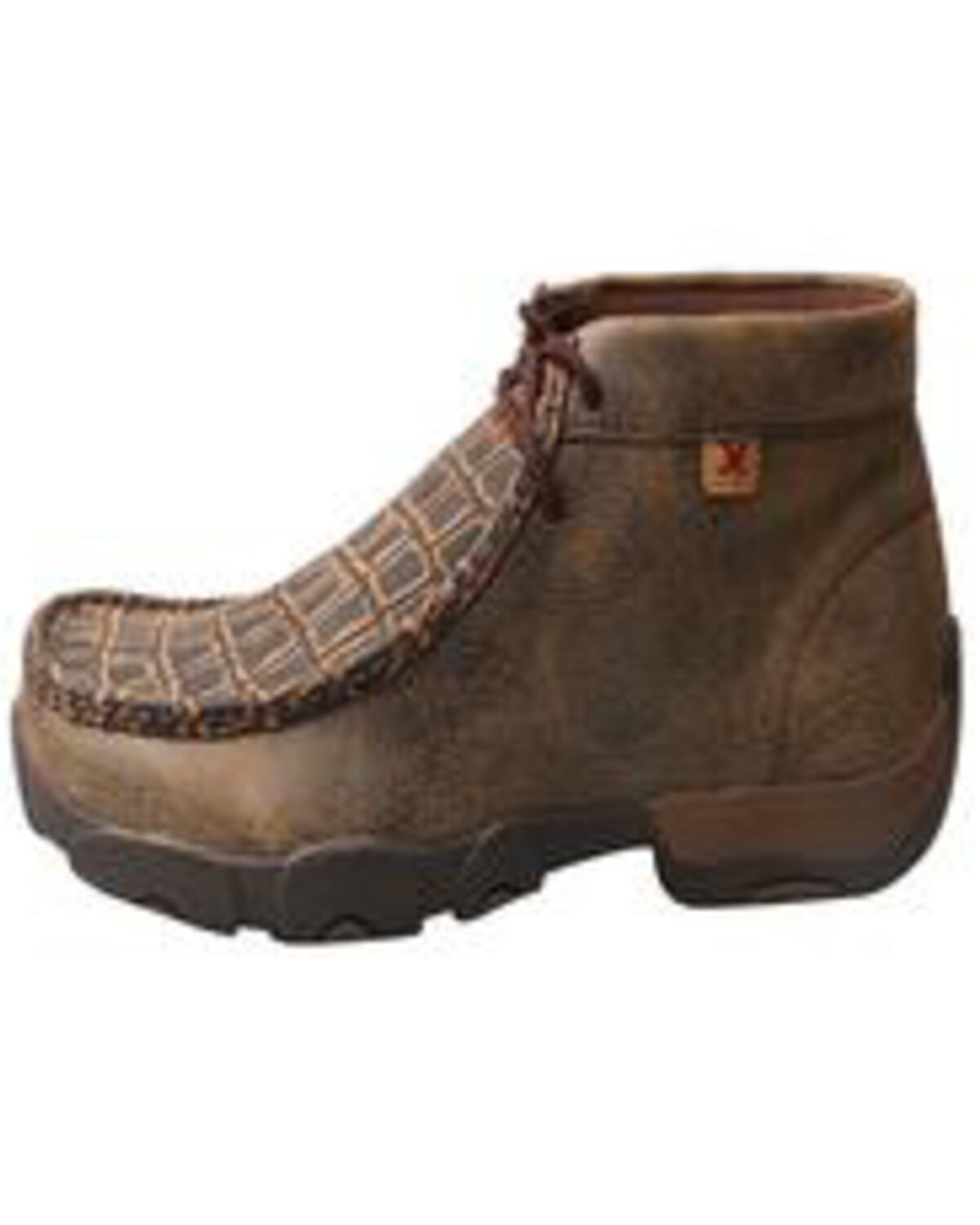 Image #3 - Twisted X Men's Work Chukka Driving Mocs - Alloy Toe, Brown, hi-res